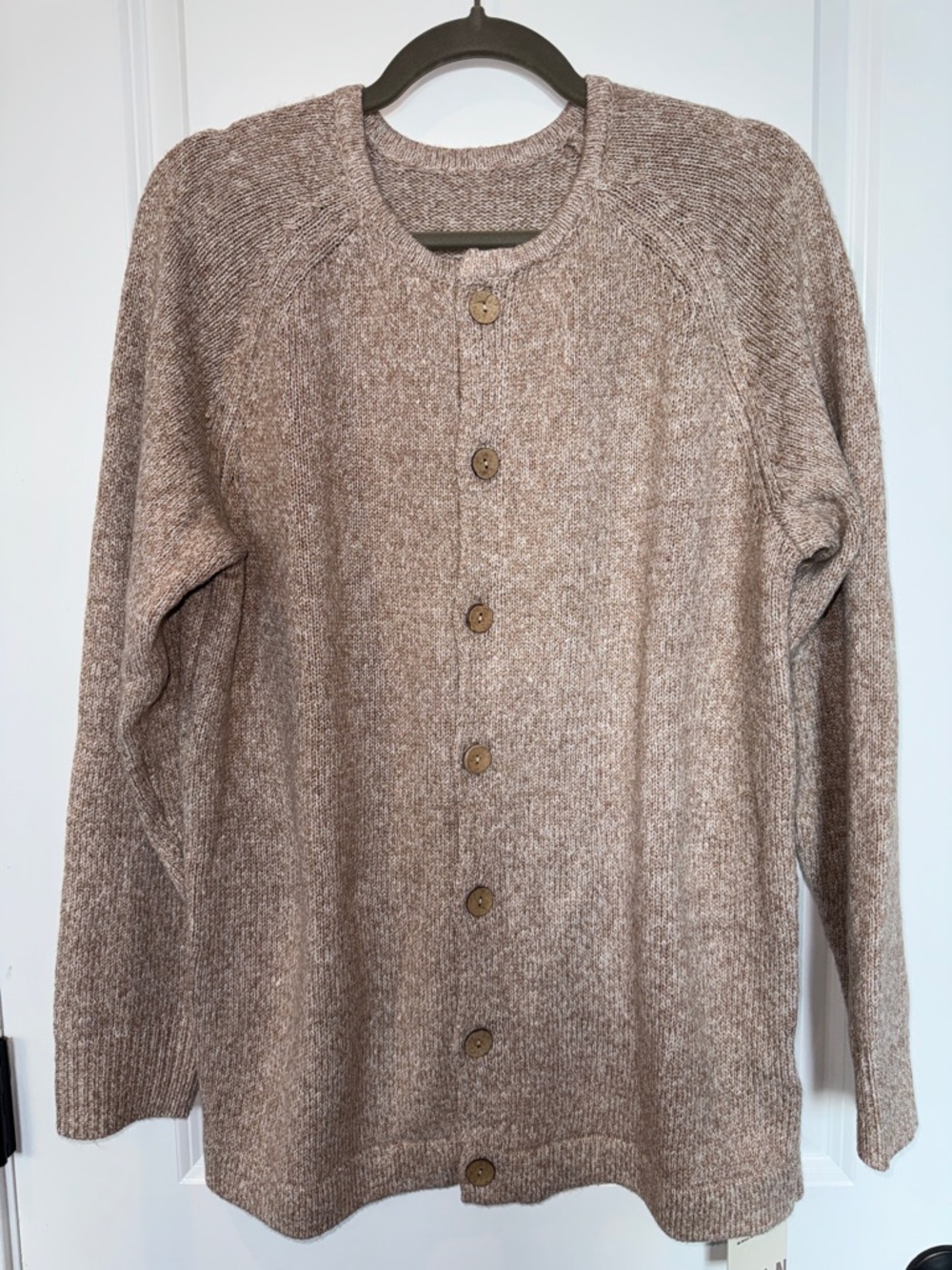 Brand new with tags Men’s Manly brown knit cardigan sweater in size Medium.